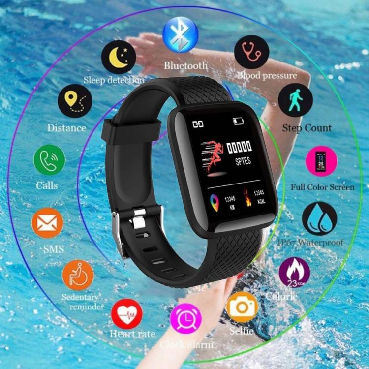 ENMORA Water Proof Bluetoth ID17 Smart Watch Fitness Band for Boys, Girls & Kids J44 Smartwatch Price in India