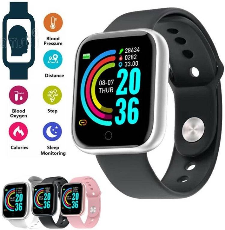 Y2H Enterprises SA449(Y68) PRO FITNSESS TRACKER STEP COUNT SMART WATCH BLACK(PACK OF 1) Smartwatch Price in India