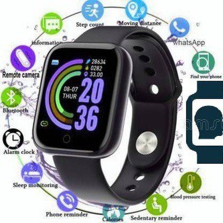 Bashaam y547(D20) LATEST HEART RATE TRACKER BLUETOOTH SyART WATCH BLACK(PACK OF 1) Smartwatch Price in India