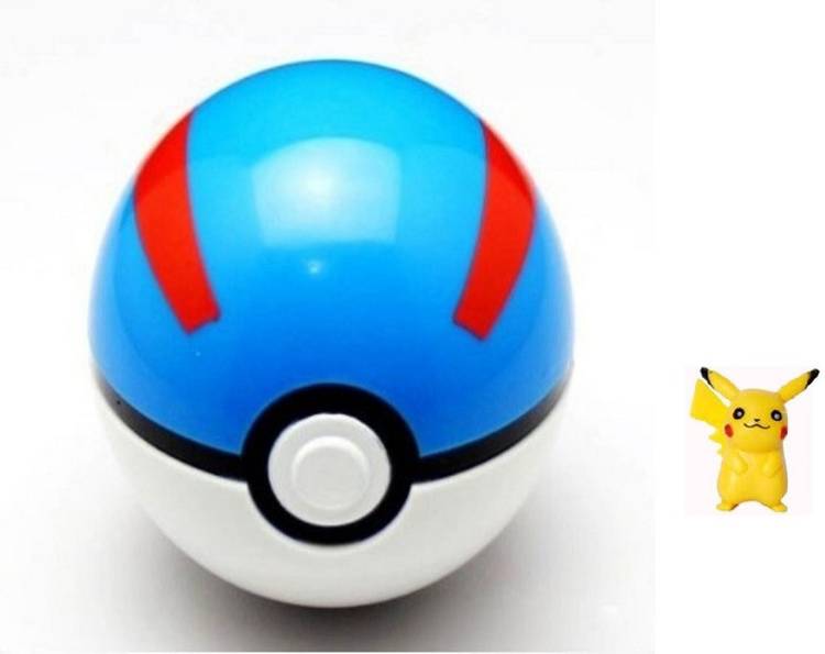 Delite New Multi Color POKEMON Poke Ball with MIni Toy Figure Pikachu Fun Play