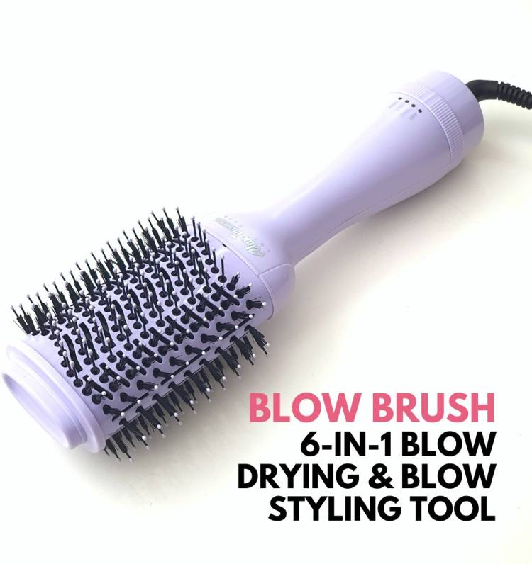 Alan Truman The Blow Brush - Pastel Purple Electric Hair Curler Price in India