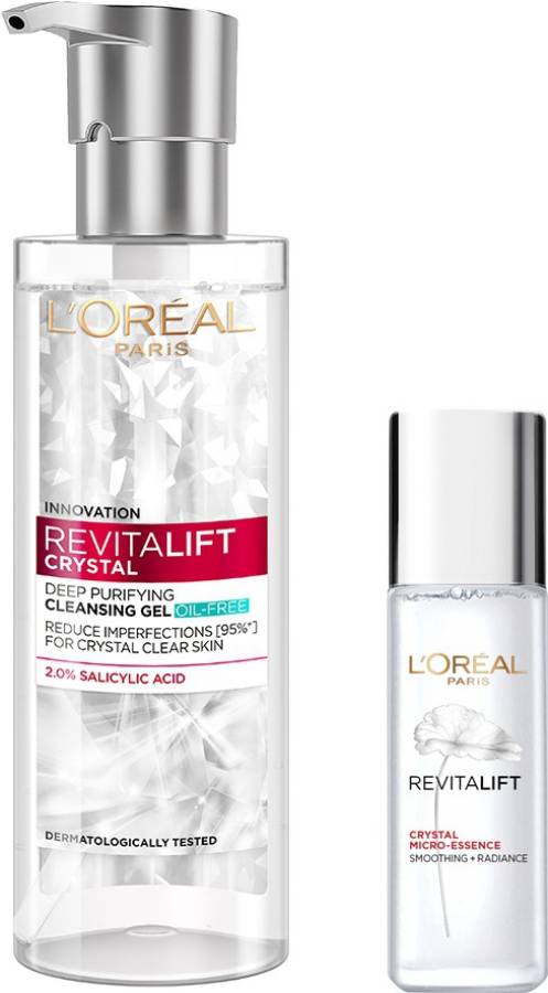 L'Oréal Paris Revitalift Crystal 2 Step Crystal Clear Regime (Cleanse + treat)142 ml Price in India