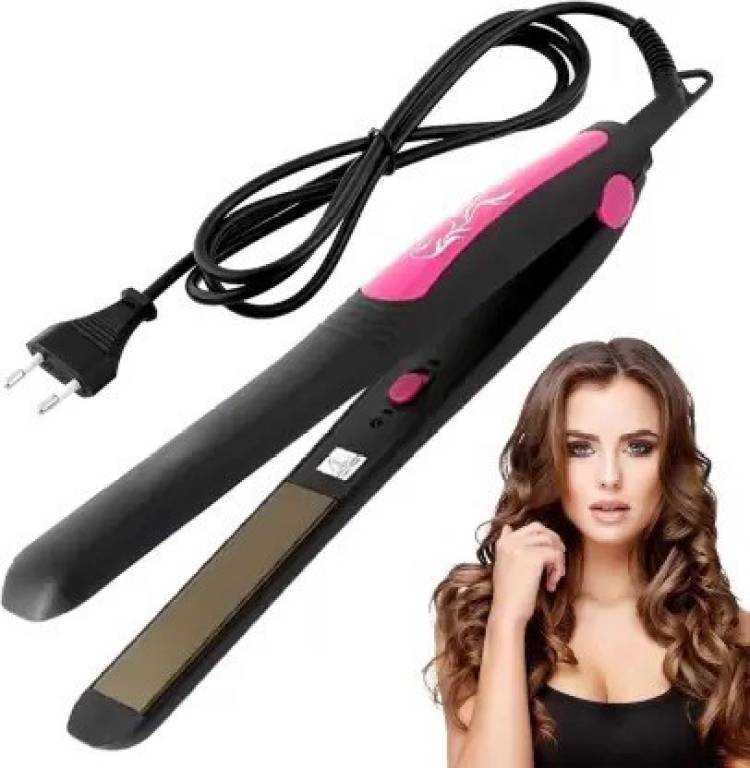 FIRE LIT Ceramic Coating Plates Fast Heat Up KM-328 Professional Hair Straightener Price in India