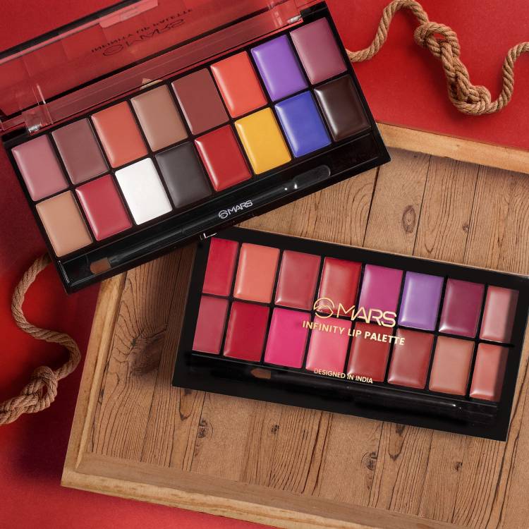 MARS 32 Color HD Pigmented and Matte Lipstick Palette Price in India