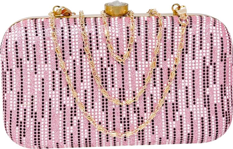 Party Pink  Clutch Price in India