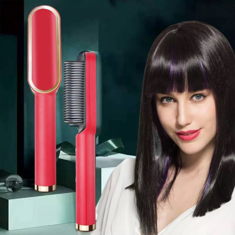 ROLFAST Hair StraightenerComb for Women & Men HairStraightener HairStylemulticolorBrush Hair Straightener Brush Price in India