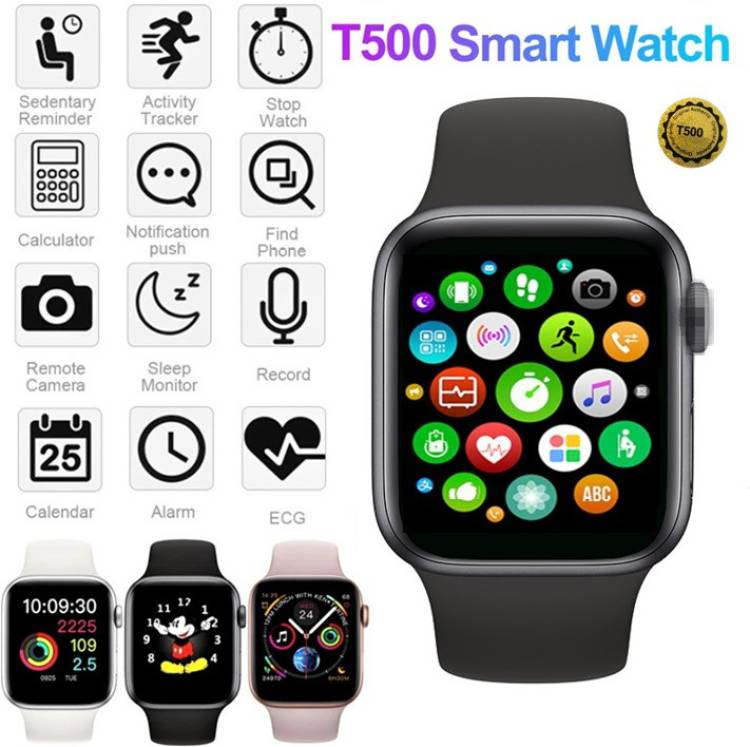 sha-al-nida T500 New Bluetooth Smartwatch Touch Screen Smart Fitness Band Watch Smartwatch Price in India
