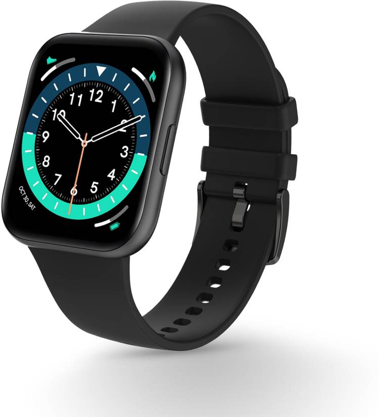Pebble Pace Pro Smartwatch with 1.7" HD Curved Display Jet Black Smartwatch Price in India