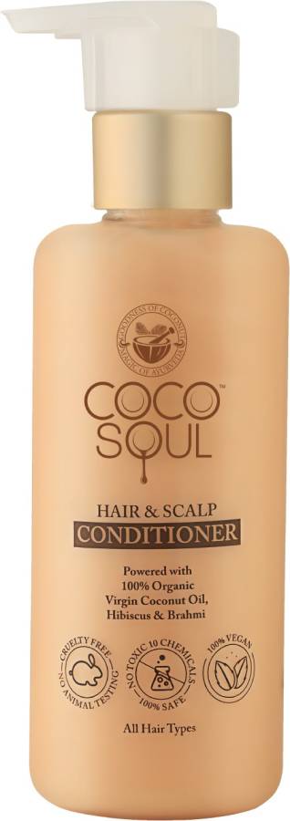 Coco Soul Hair + Scalp Conditioner with Coconut & Ayurveda for Shiny Silky & Strong Hair Price in India