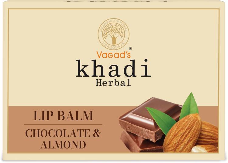 vagad's khadi Herbal Chocolate & Almond Lip Balm | 10GM CHOCOLATE Price in India