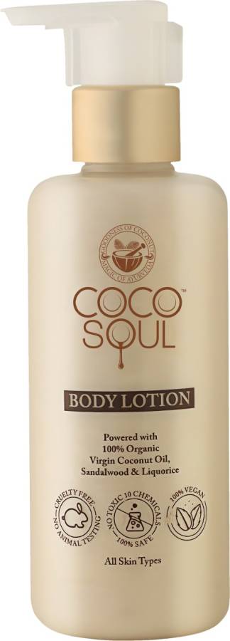 Coco Soul Body Lotion with Coconut Sandalwood & Liquorice Price in India