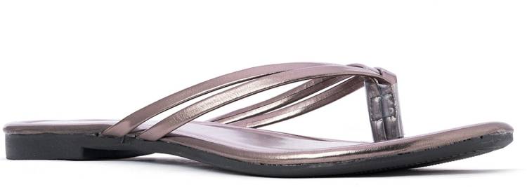 Women Grey Flats Sandal Price in India