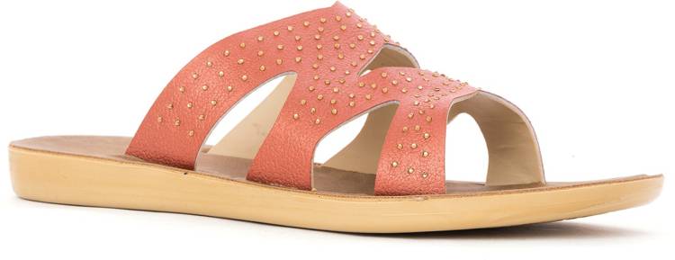 Women Pink Flats Sandal Price in India