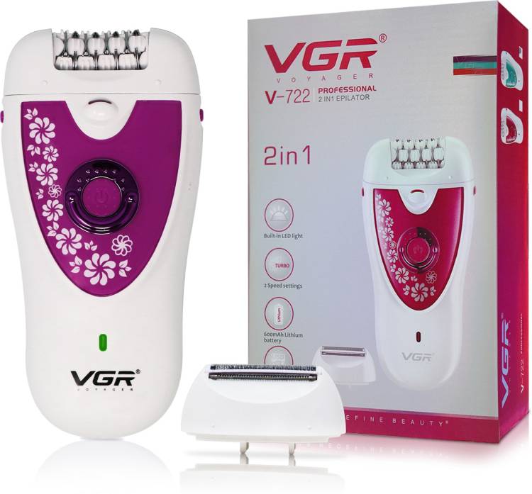 VGR V-722 Professional 2 in 1 Cordless Epilator Price in India
