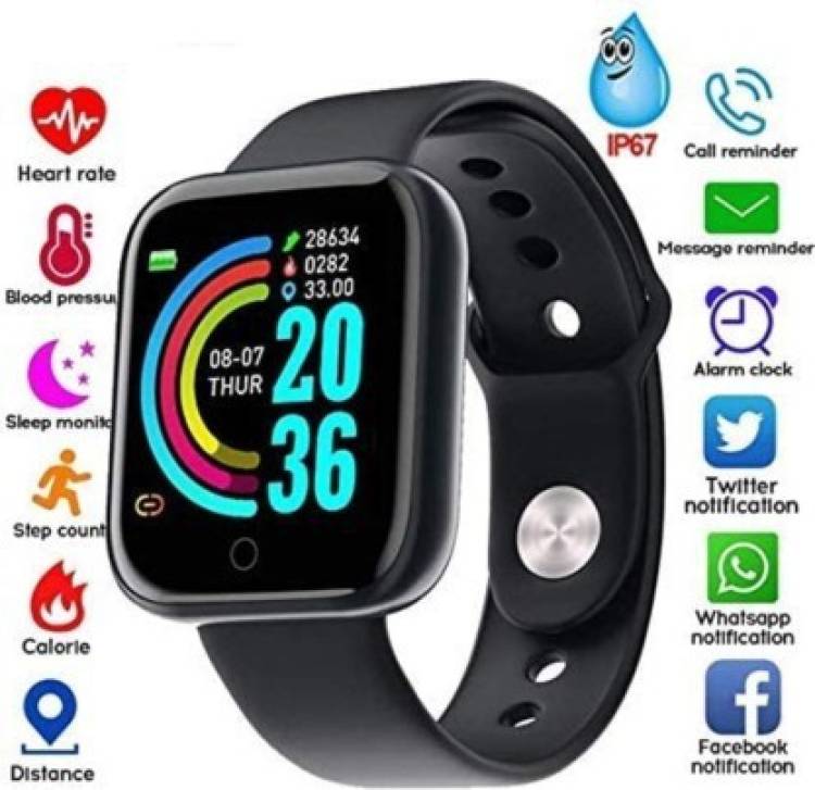 itup XRI Y68 latest Smartwatch for Android and iOS Phones IP68 Waterproof Smartwatch Price in India