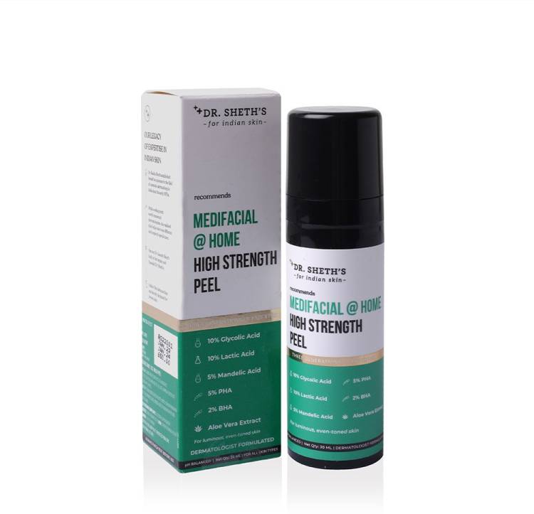 Dr. Sheth's Medifacial @ Home High Strength Peel| An exfoliating peel 30ml Price in India