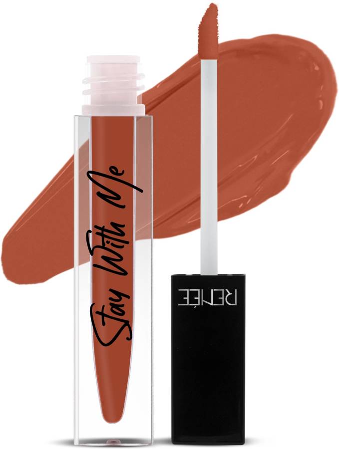 Renee Stay With Me Matte Lip Color - Craving For Coffee, 5ml Price in India