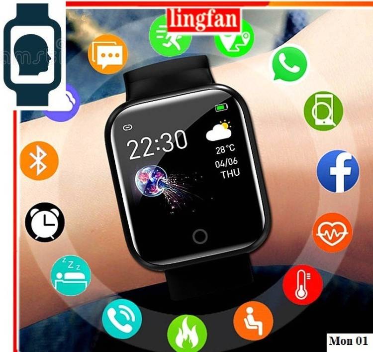 Bymaya JQ234-Y68 PRO HEART RATE SLEEP TRACKER SMART WATCH BLACK(PACK OF 1) Smartwatch Price in India