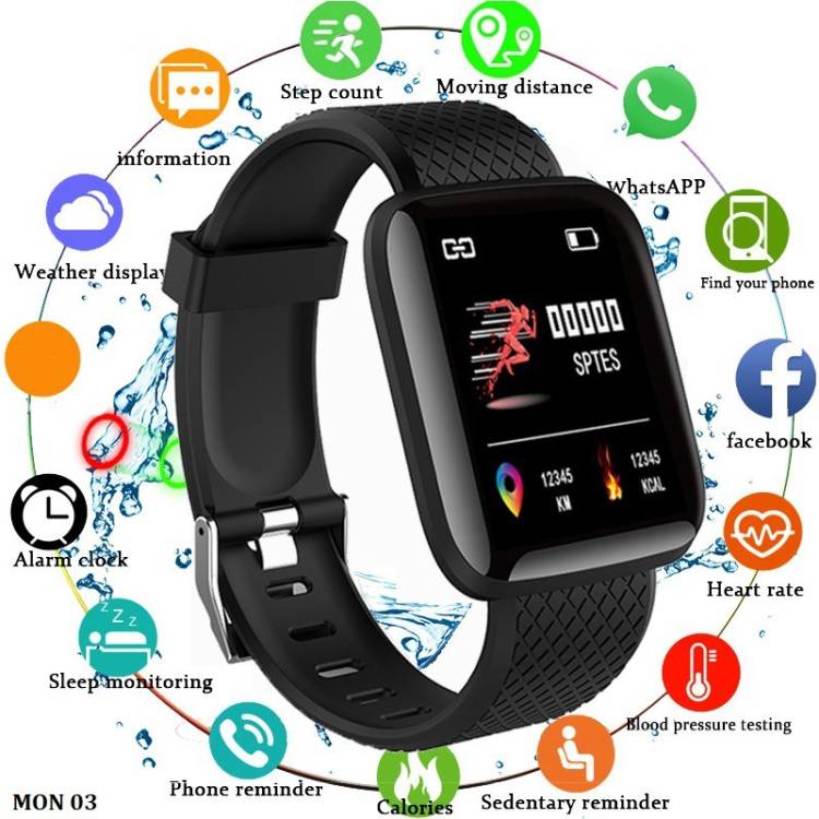 Stybits D68 | ID116Pro Activity Tracker, Water Proof Bluetooth Smartwatch Smartwatch Price in India