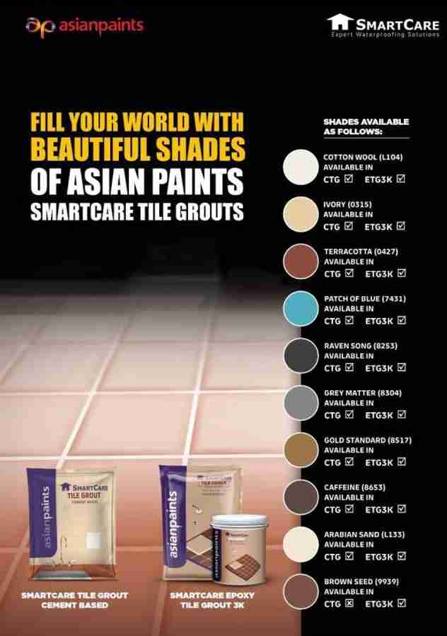 Asian Paints Smartcare Tile Grout Epoxy ( Terracotta ) (Hardener150g