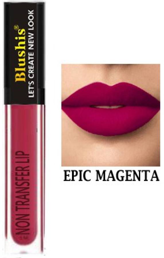 BLUSHIS Non Transfer Waterproof Professionally Liquid Lipstick Set Of 1 Price in India