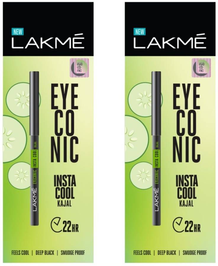 Lakmé Eyeconic Instacool Kajal Pack of 2 Price in India