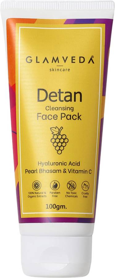 GLAMVEDA Detan Face Pack | Reduces Sun Tan , Hyperpigmentation & Dark Spots Price in India