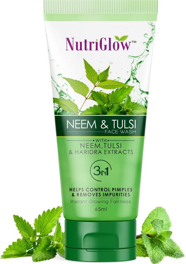 NutriGlow Neem Tulsi  65ml (Pack Of 1) Face Wash Price in India