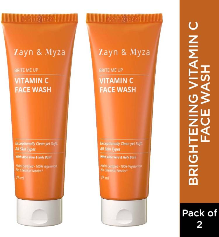 ZM Zayn & Myza Bright Me Up Vitamin C All Skin Type|Pack of 2 Face Wash Price in India