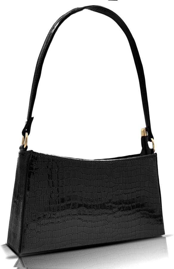 Women Black Shoulder Bag Price in India