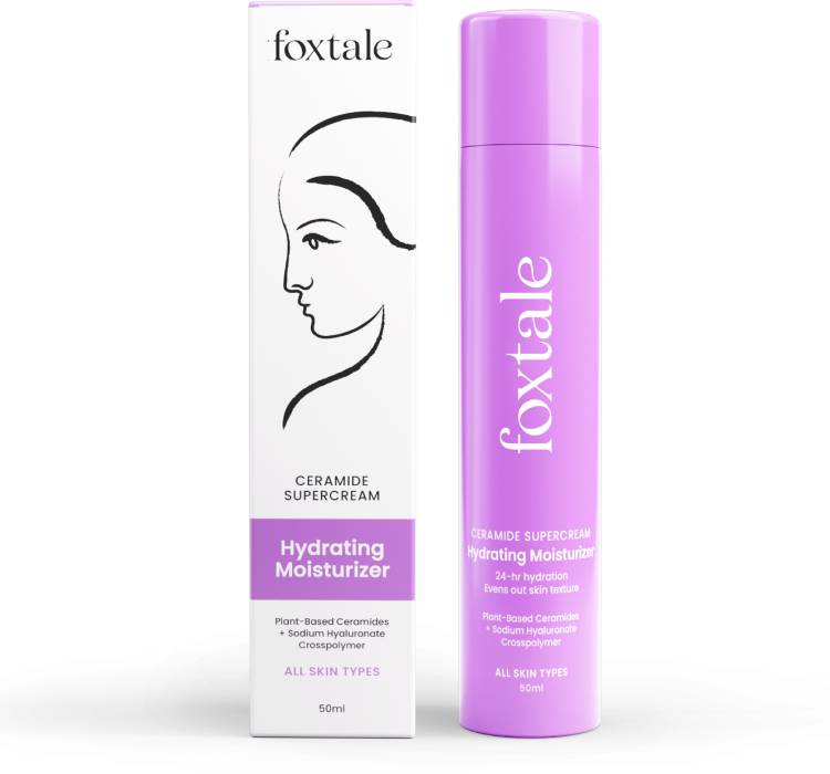 Foxtale Ceramide Supercream Hydrating Rich Moisturizer Strengthens Skin Barrier- 50ml Price in India