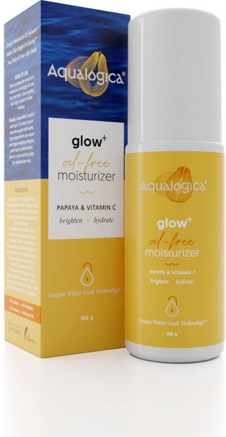 Aqualogica Glow+ Oil-free Moisturizer, with Papaya and Vitamin C | Hydrates and Brightens Price in India