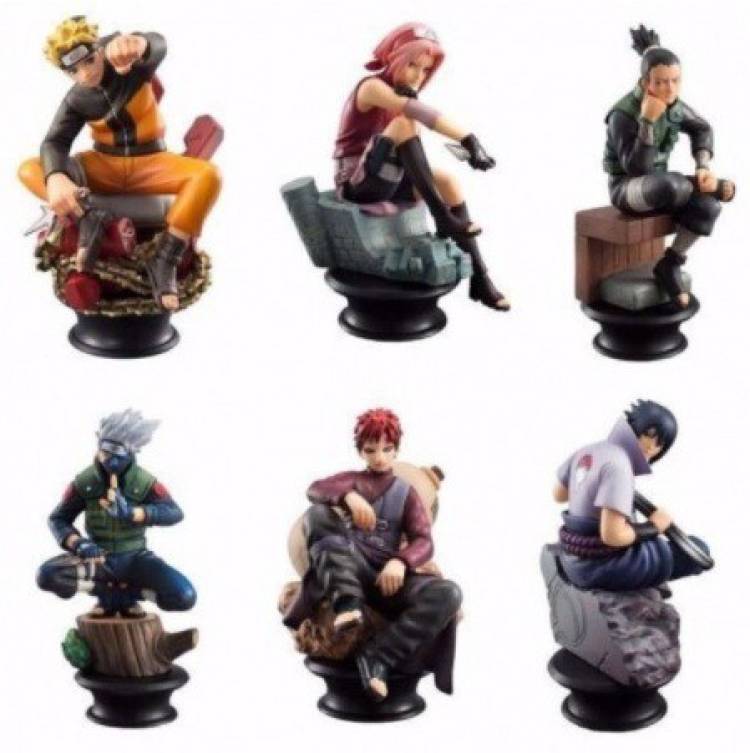 Trunkin Chess Naruto Figure Set of 6 Action Figure