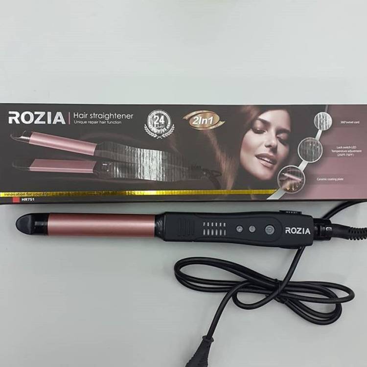 AL ATASH Rozia HR751 2-in-1 Straightener and Curler l Hair Beauty Set (Pack of 1) Hair Straightener Price in India
