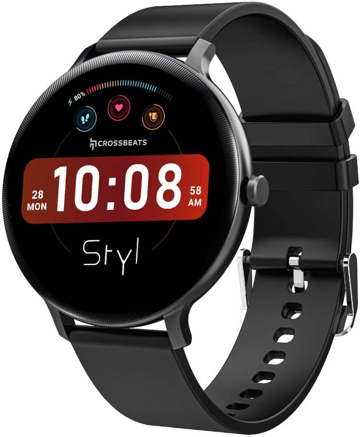 CrossBeats Orbit STYL Smart Watch with Built-in Game (Black) Smartwatch Price in India