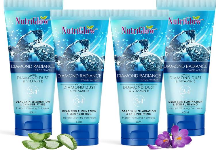 NutriGlow Diamond Radiance  (Pack of 4) Face Wash Price in India