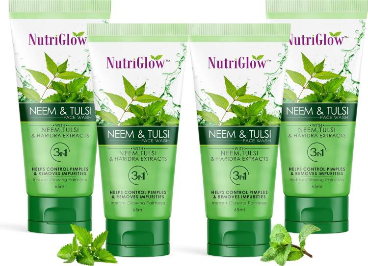NutriGlow Neem & Tulsi  (Pack of 4) Face Wash Price in India