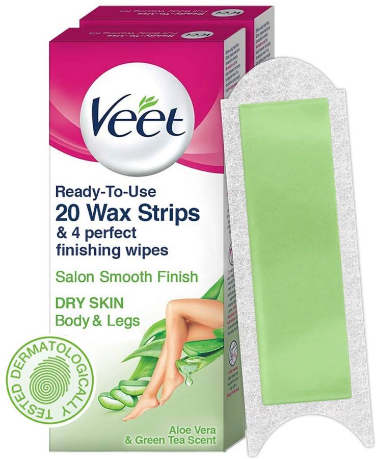 Veet Dry Skin Full Body Waxing Kit Strips Price in India