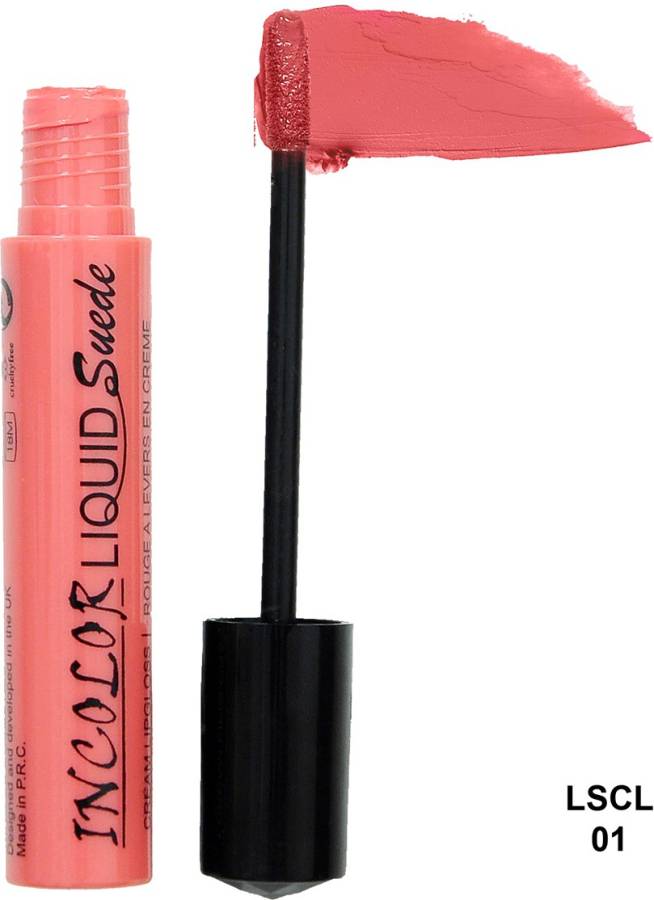 INCOLOR Liquid Suede Lipgloss Shade No.01 Price in India