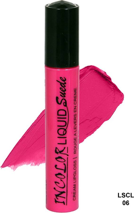 INCOLOR Liquid Suede Lipgloss Shade No.06 Price in India