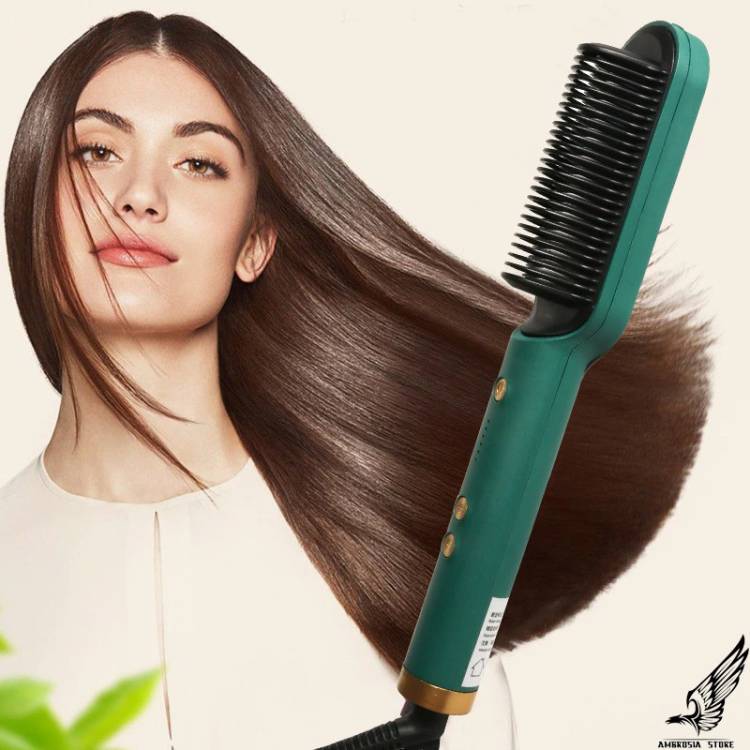vcre Trending Electric Brush Straight Quick Iron Hot Comb Electric Brush Straightener Hair Straightener Brush Price in India