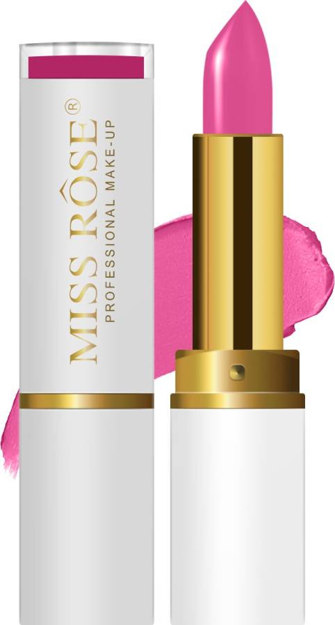 MISS ROSE 3D Fantastic Mineral Long Lasting Matte Lipstick, 3.4gm, Pink Price in India