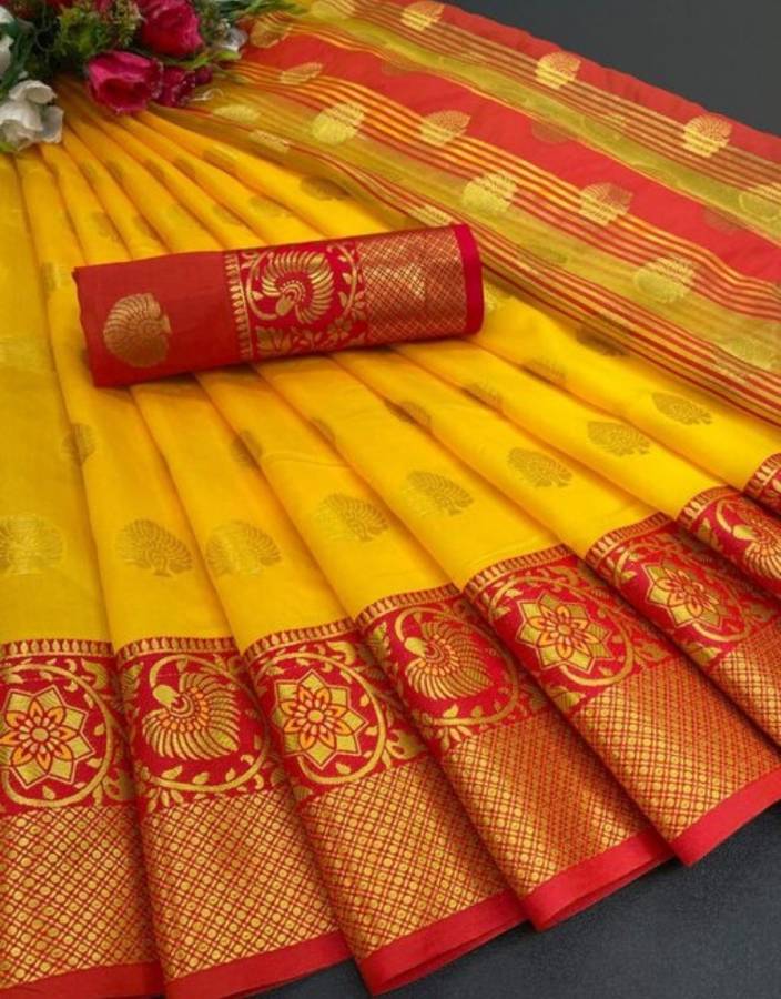 Woven Banarasi Jacquard Saree Price in India