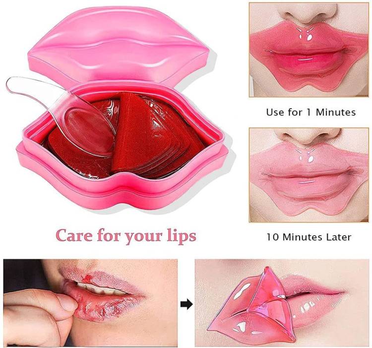 Cosluxe Lip Mask, Moisturizing Lip Mask Reduces Lip Lines and Moisture,Cucumber,20 PCS Price in India