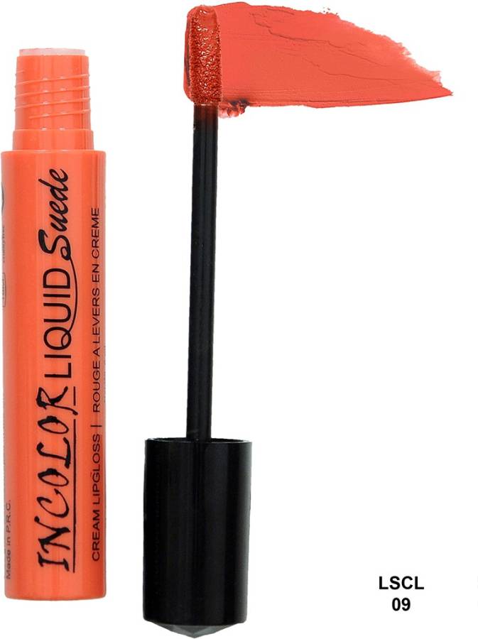 INCOLOR Liquid Suede Lipgloss Shade No.9 Price in India