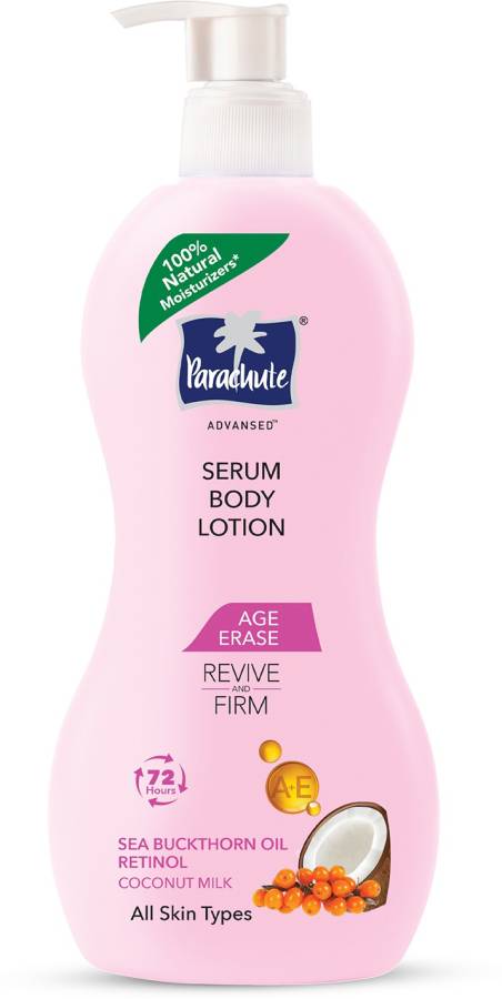 Parachute Advansed Body Lotion for Women, Age Erase Serum, Anti-Aging, Coconut Milk, 100% Natural Price in India