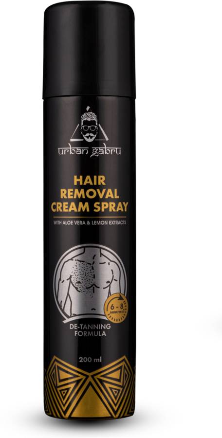urbangabru Hair Removal Cream Spray for Men Chest, Back, Legs, Under Arms Spray Price in India