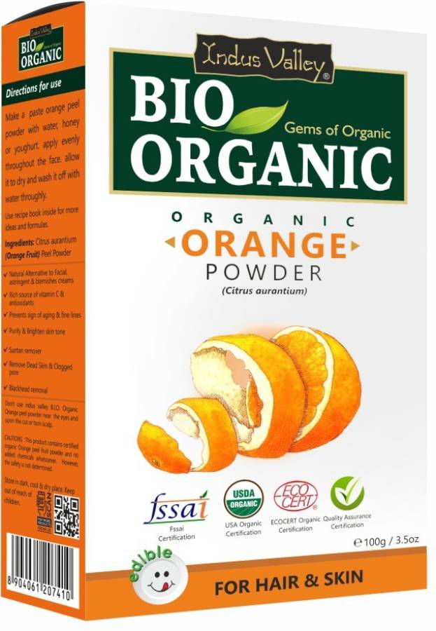 Indus Valley BIO Organic 100% Natural Orange Peel Powder Price in India