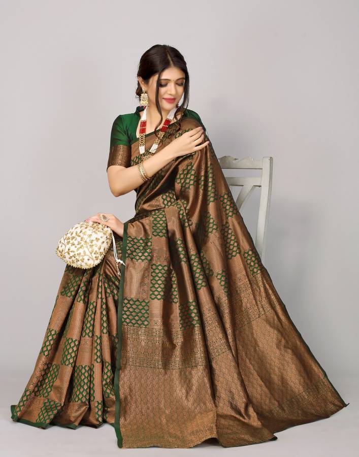 Self Design, Woven, Embellished Banarasi Pure Silk, Jacquard Saree Price in India