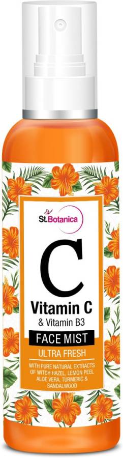 St.Botanica Vitamin C & B3 Face Mist, Ultra Fresh - 120ml - Refreshes & Enhances Natural Radiance Men & Women Price in India
